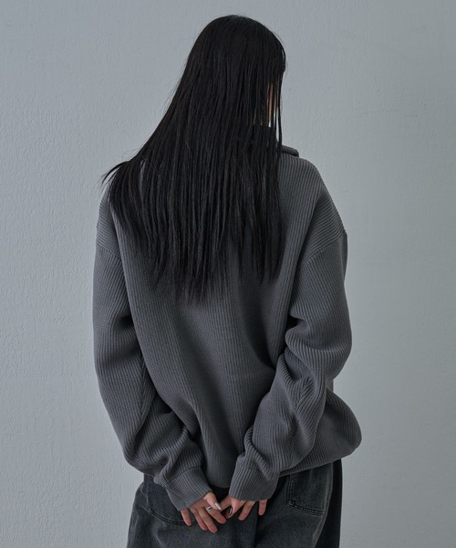 COLONY 2139（コロニートゥーワンスリーナイン）の「テックニットハーフジップ（ニット/セーター・メンズ・ネイビー/ブラック/グレー・MEDIUM/LARGE）」の11枚目の写真