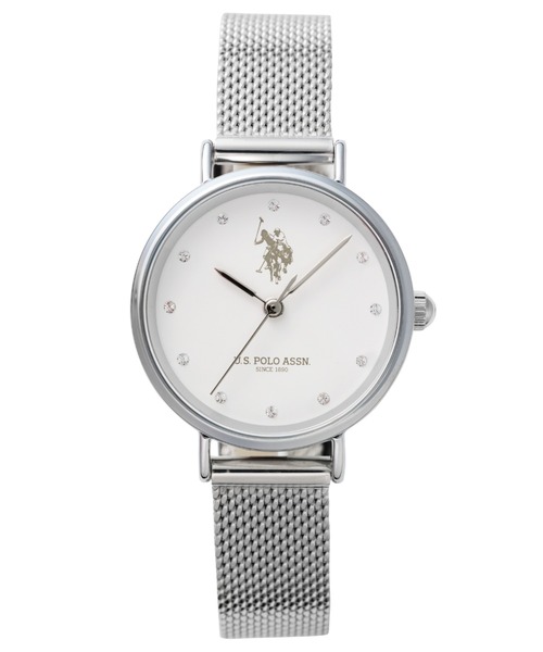 U.S. POLO ASSN.(ユーエスポロアッスン)の「【U.S.POLO ASSN.】ユーエスポロアッスン プティ ウォッチ(アナログ腕時計・レディース・シルバー/ピンクゴールド・FREE)」の9枚目の写真