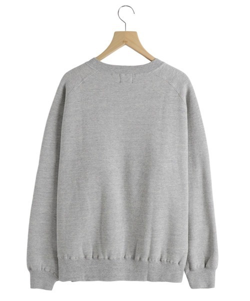 REMI RELIEF NAVY LABEL（レミレリーフネイビーレーベル）の「REMI RELIEF NAVY LABEL / レミレリーフ ネイビーレーベル：起毛裏毛クルー：RN27353274AK[STD]（スウェット・メンズ・オートミール/ヘザーグレー・M/S/L）」の3枚目の写真