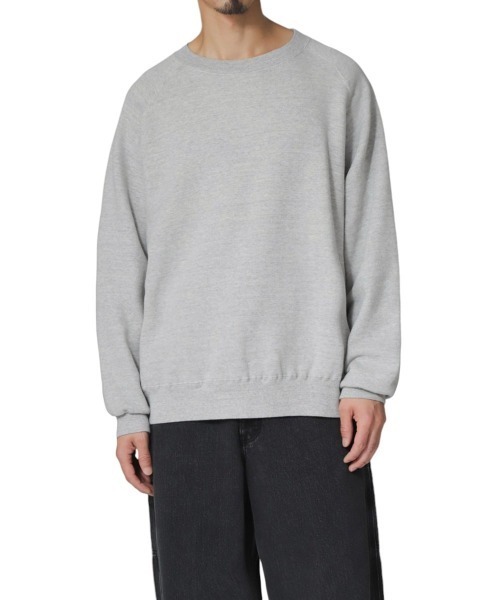 REMI RELIEF NAVY LABEL（レミレリーフネイビーレーベル）の「REMI RELIEF NAVY LABEL / レミレリーフ ネイビーレーベル：起毛裏毛クルー：RN27353274AK[STD]（スウェット・メンズ・オートミール/ヘザーグレー・M/S/L）」の7枚目の写真