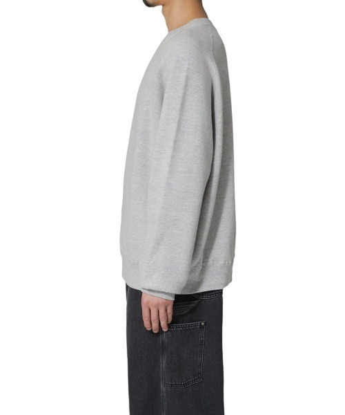 REMI RELIEF NAVY LABEL（レミレリーフネイビーレーベル）の「REMI RELIEF NAVY LABEL / レミレリーフ ネイビーレーベル：起毛裏毛クルー：RN27353274AK[STD]（スウェット・メンズ・オートミール/ヘザーグレー・M/S/L）」の8枚目の写真