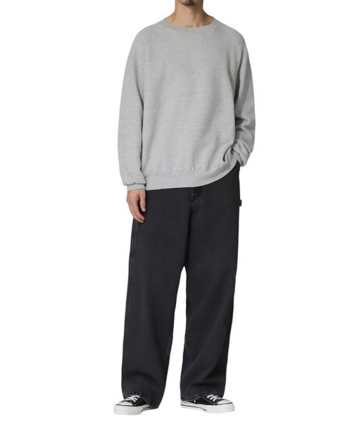 REMI RELIEF NAVY LABEL（レミレリーフネイビーレーベル）の「REMI RELIEF NAVY LABEL / レミレリーフ ネイビーレーベル：起毛裏毛クルー：RN27353274AK[STD]（スウェット・メンズ・オートミール/ヘザーグレー・M/S/L）」の10枚目の写真