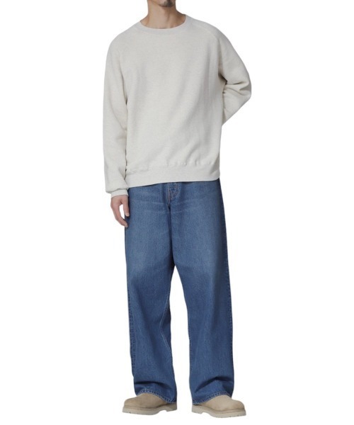 REMI RELIEF NAVY LABEL（レミレリーフネイビーレーベル）の「REMI RELIEF NAVY LABEL / レミレリーフ ネイビーレーベル：起毛裏毛クルー：RN27353274AK[STD]（スウェット・メンズ・オートミール/ヘザーグレー・M/S/L）」の19枚目の写真