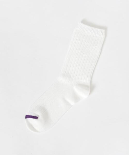 URBAN RESEARCH（アーバンリサーチ）の「『UR TECH』ワイドリブソックス（ソックス/靴下・レディース・ベージュ/オフホワイト/グレー/ブラック・22/24）」の5枚目の写真