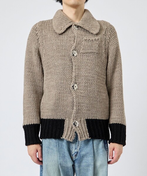 OUAT(オーユーエーティー)の「【OUAT/オーユーエーティー】META KNIT(ニット/セーター・メンズ・グレイッシュベージュ/レッド・3)」の17枚目の写真