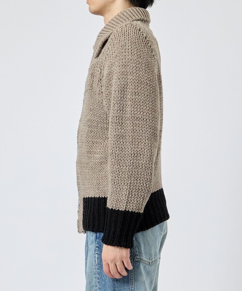 OUAT(オーユーエーティー)の「【OUAT/オーユーエーティー】META KNIT(ニット/セーター・メンズ・グレイッシュベージュ/レッド・3)」の18枚目の写真