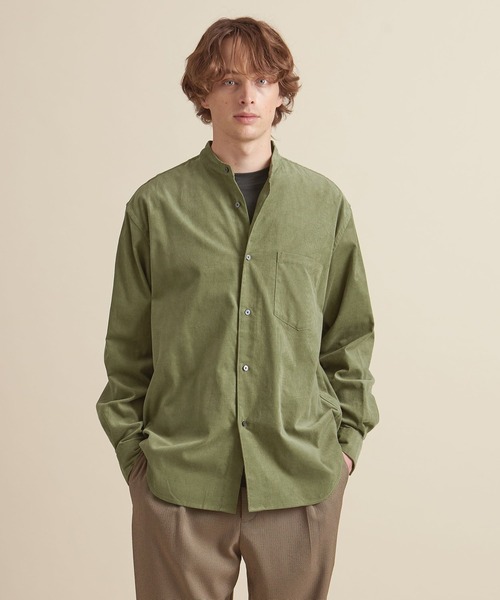 【マルチサイズ】コーデュロイ バンドカラーシャツ（シャツ/ブラウス）｜UNITED ARROWS（ユナイテッドアローズ）
