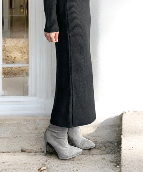 Vネックニットワンピース（ワンピース）｜JULIA BOUTIQUE（ジュリアブティック）