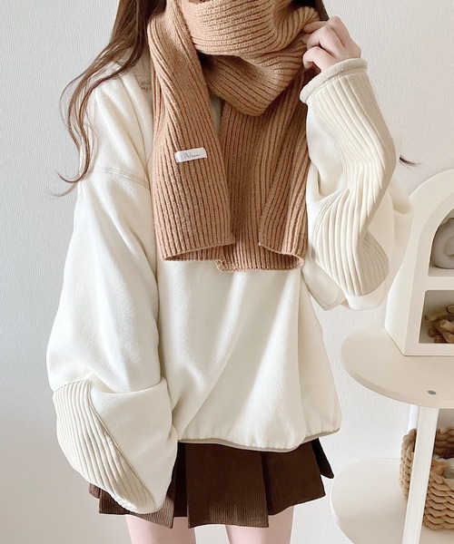 Nana(ナナ)の「コーデュロイプリーツミニスカート(スカート・レディース・アイボリー/ブラウン・FREE)」の13枚目の写真