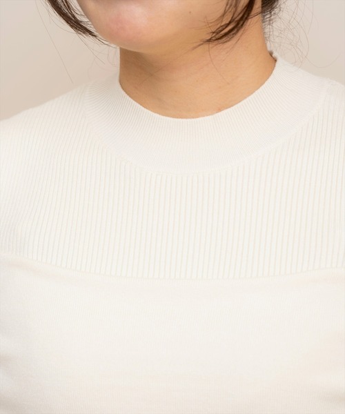 WILLSELECTION(ウィルセレクション)の「ギャザーリボンオフショルニット(ニット/セーター・レディース・ピンク/ブラック/オフホワイト・FREE)」の12枚目の写真