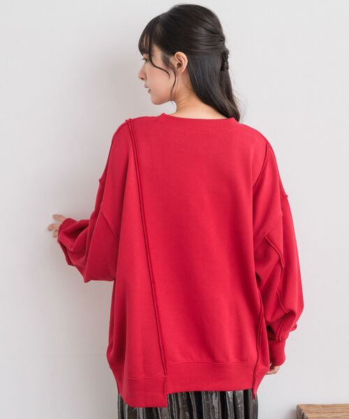 RETRO GIRL(レトロガール)の「リメイク風トレーナー(Tシャツ/カットソー・レディース・チャコールグレー/レッド/ホワイト系その他・FREE)」の21枚目の写真