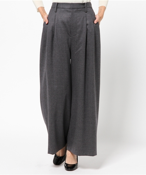Another Edition（アナザーエディション）の「タックワイドパンツ/AE BC W WID PT（その他パンツ・レディース・ブラック/グレー/ライトグレー・MEDIUM/SMALL）」の8枚目の写真