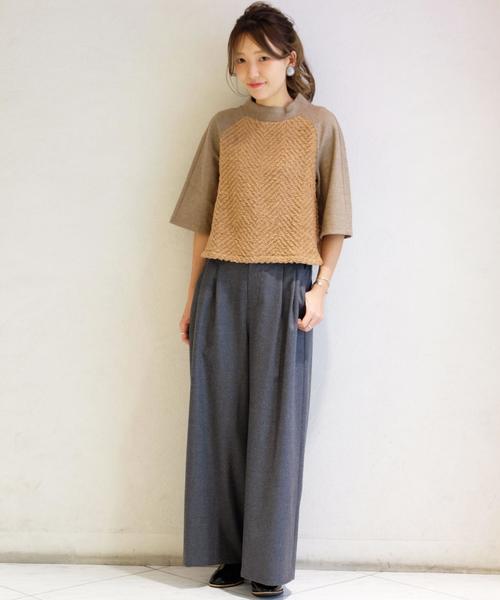 Another Edition（アナザーエディション）の「タックワイドパンツ/AE BC W WID PT（その他パンツ・レディース・ブラック/グレー/ライトグレー・MEDIUM/SMALL）」の18枚目の写真