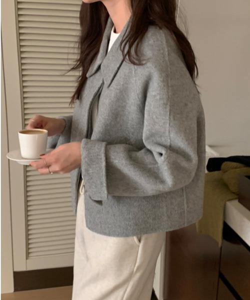 【セール】YUGA_YGMC ステンカラー ショートコート（ステンカラーコート）｜FREE STYLISTS（フリー スタイリスト）