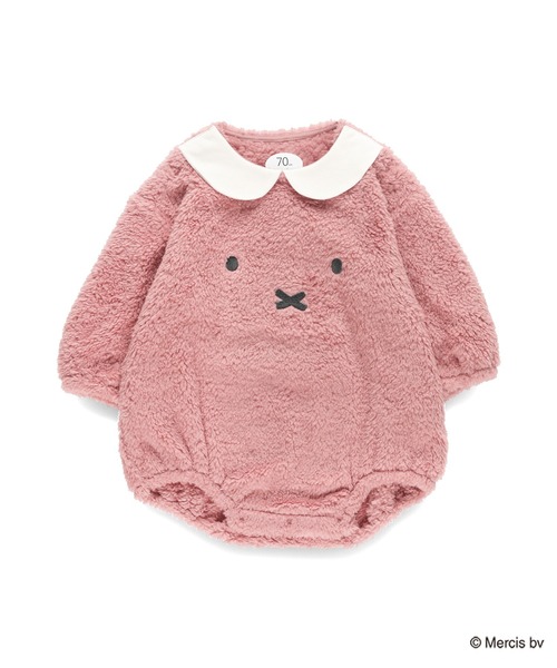BRANSHES(ブランシェス)の「【miffy/ミッフィー】ボアカバーオール(ロンパース・キッズ・ピンク/アイボリー・70/80)」の13枚目の写真