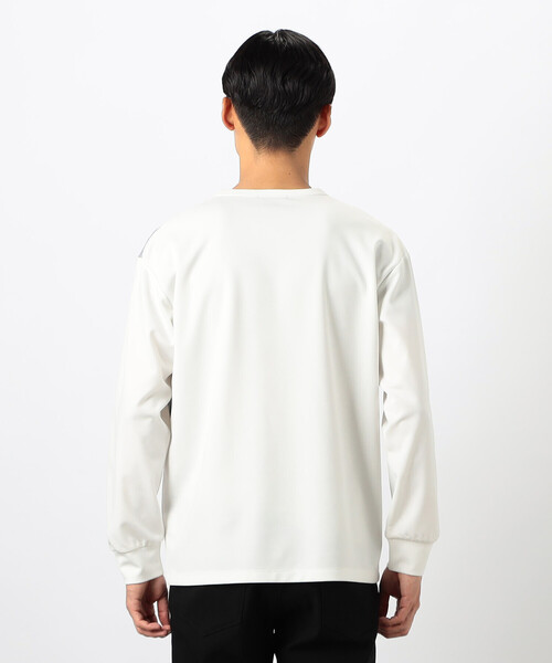 COMME CA ISM(コムサイズム)の「カラーブロック パッチワーク クルーネックTシャツ(Tシャツ/カットソー・メンズ・ブラック/ホワイト・LARGE/MEDIUM)」の11枚目の写真