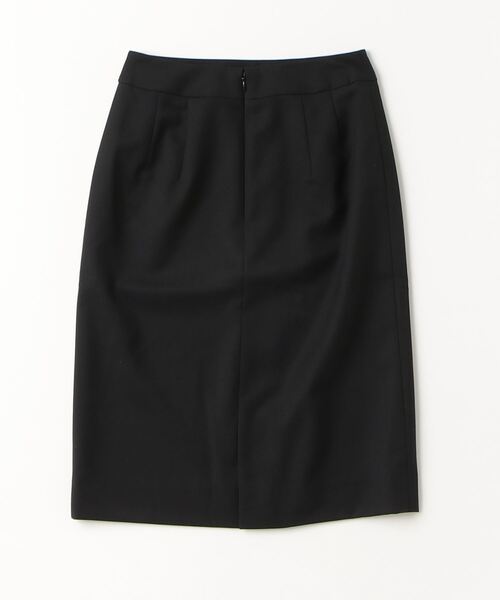 【セール】【ウォッシャブル】タイトスカート ストレッチ ブラック 無地 通年【レディース】（スーツスカート）｜HARUYAMA（ハルヤマ）