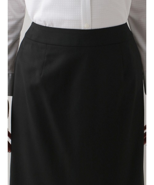 【セール】【ウォッシャブル】タイトスカート ストレッチ ブラック 無地 通年【レディース】（スーツスカート）｜HARUYAMA（ハルヤマ）