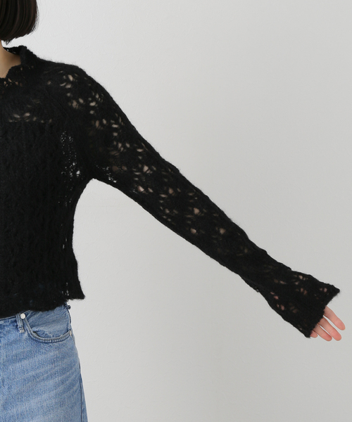 セール】【AYNI/アイニ】シアークロップドニット（ニット