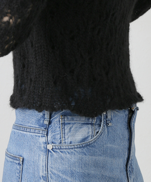 EDIT.FOR LULU - AYNI シアークロップドニット セール】【AYNI/アイニ】シアークロップドニット（ニット