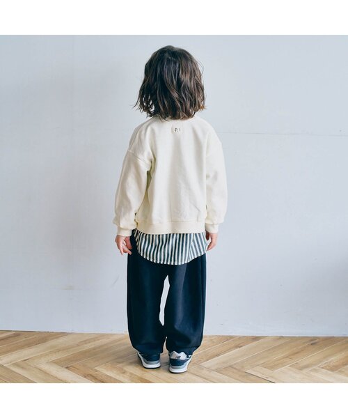 ジュニア対応】裏毛スナップボタンカーディガン（カーディガン/ボレロ