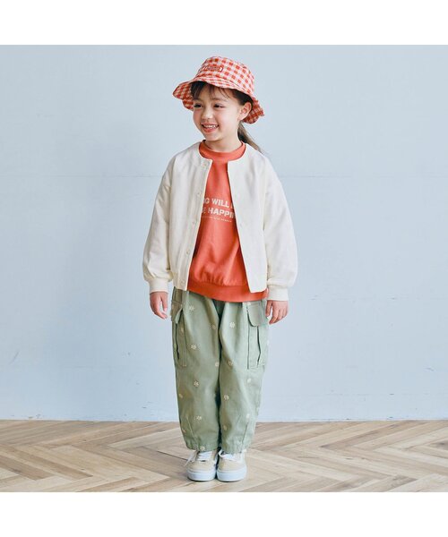 p.premier(ピードットプルミエ)の「【ジュニア対応】裏毛スナップボタンカーディガン(カーディガン/ボレロ・キッズ・グレー/オフホワイト/ブラック/レッド・80/90/100/110/120/130/140)」の13枚目の写真