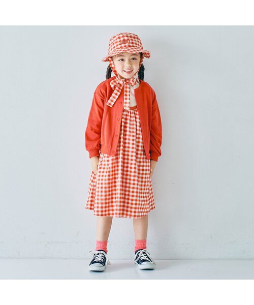 p.premier(ピードットプルミエ)の「【ジュニア対応】裏毛スナップボタンカーディガン(カーディガン/ボレロ・キッズ・グレー/オフホワイト/ブラック/レッド・80/90/100/110/120/130/140)」の14枚目の写真