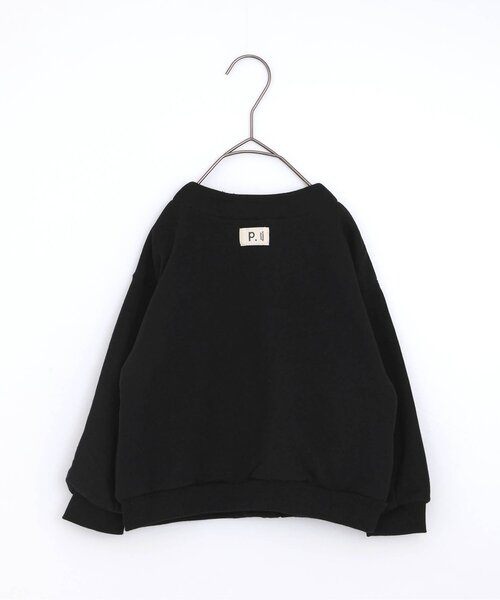 ジュニア対応】裏毛スナップボタンカーディガン（カーディガン/ボレロ