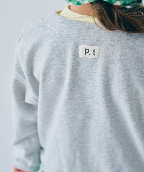 ジュニア対応】裏毛スナップボタンカーディガン（カーディガン/ボレロ