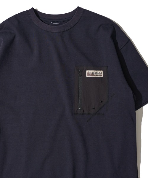 WILD THINGS(ワイルドシングス)の「【WILD THINGS/ワイルドシングス】 CAMP POCKET TEE / キャンプポケットTシャツ(Tシャツ/カットソー・メンズ・ブラック/ホワイト/サンドベージュ/ネイビー・MEDIUM/LARGE/X-LARGE)」の4枚目の写真