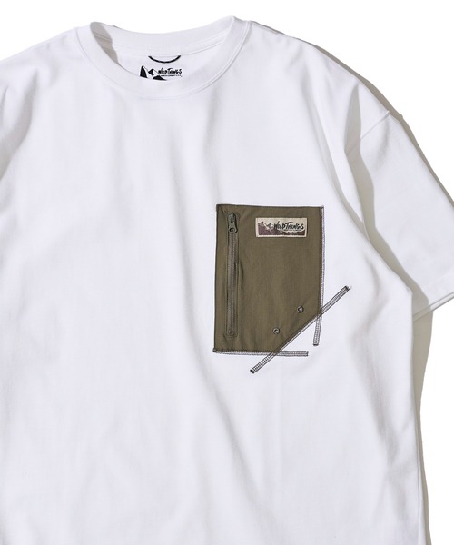 WILD THINGS(ワイルドシングス)の「【WILD THINGS/ワイルドシングス】 CAMP POCKET TEE / キャンプポケットTシャツ(Tシャツ/カットソー・メンズ・ブラック/ホワイト/サンドベージュ/ネイビー・MEDIUM/LARGE/X-LARGE)」の1枚目の写真