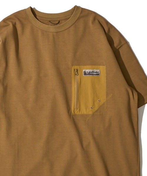 WILD THINGS(ワイルドシングス)の「【WILD THINGS/ワイルドシングス】 CAMP POCKET TEE / キャンプポケットTシャツ(Tシャツ/カットソー・メンズ・ブラック/ホワイト/サンドベージュ/ネイビー・MEDIUM/LARGE/X-LARGE)」の3枚目の写真