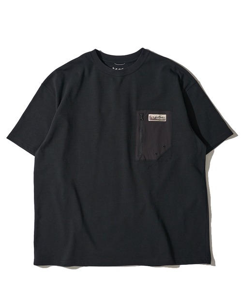WILD THINGS(ワイルドシングス)の「【WILD THINGS/ワイルドシングス】 CAMP POCKET TEE / キャンプポケットTシャツ(Tシャツ/カットソー・メンズ・ブラック/ホワイト/サンドベージュ/ネイビー・MEDIUM/LARGE/X-LARGE)」の7枚目の写真