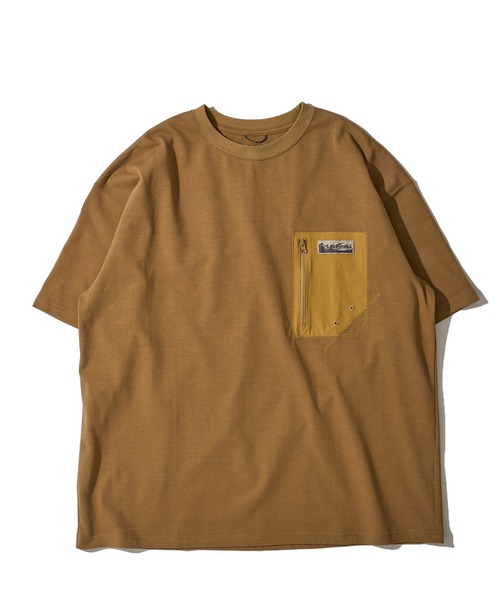 WILD THINGS(ワイルドシングス)の「【WILD THINGS/ワイルドシングス】 CAMP POCKET TEE / キャンプポケットTシャツ(Tシャツ/カットソー・メンズ・ブラック/ホワイト/サンドベージュ/ネイビー・MEDIUM/LARGE/X-LARGE)」の9枚目の写真