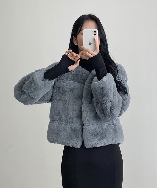 Nexusvii　レオパードフェイクファージャケット leopard Fake fur coat Jacketフェイクレオパード ヒョウ柄