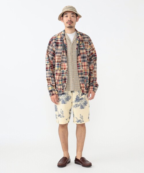 BEAMS PLUS（ビームスプラス）の「パッチワーク マドラス スウィング ジャケット（ブルゾン・メンズ・グリーン/ベージュ/ネイビー・M/S/L）」の16枚目の写真