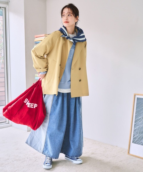 studio CLIP（スタディオクリップ）の「【ONKUL掲載商品】パッチワークデニムスカート[プチ・プラスサイズあり]《CLIP denim》（デニムスカート・レディース・ブルー系その他/ライトブルー・FREE/ﾌﾘｰ(L)/PF）」の9枚目の写真