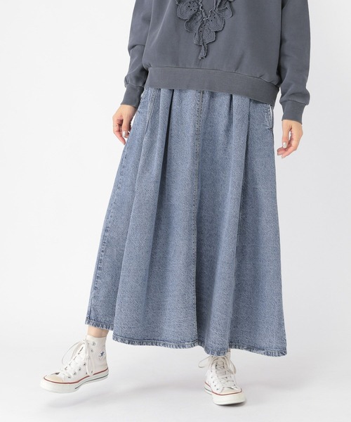 studio CLIP（スタディオクリップ）の「【ONKUL掲載商品】パッチワークデニムスカート[プチ・プラスサイズあり]《CLIP denim》（デニムスカート・レディース・ブルー系その他/ライトブルー・FREE/ﾌﾘｰ(L)/PF）」の13枚目の写真