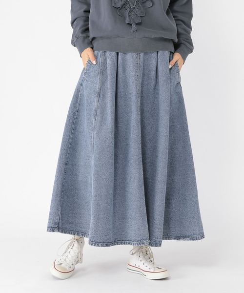 studio CLIP（スタディオクリップ）の「【ONKUL掲載商品】パッチワークデニムスカート[プチ・プラスサイズあり]《CLIP denim》（デニムスカート・レディース・ブルー系その他/ライトブルー・FREE/ﾌﾘｰ(L)/PF）」の15枚目の写真