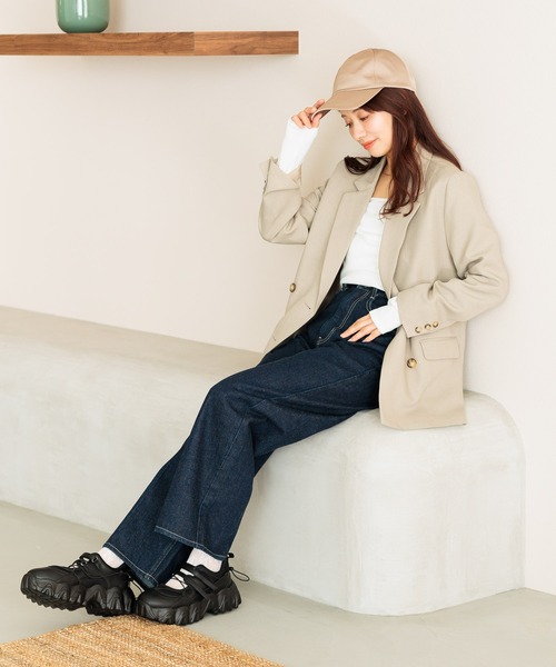 mysty woman（ミスティウーマン）の「アシメレイヤードインナープルオーバー  315535（Tシャツ/カットソー・レディース・オフホワイト/グレー/ブラック・FREE）」の12枚目の写真