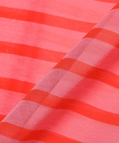 Ray BEAMS（レイビームス）の「ORCIVAL / シースルー ボーダー Tシャツ（Tシャツ/カットソー・レディース・サックスブルー/ピンク・ONE SIZE）」の21枚目の写真