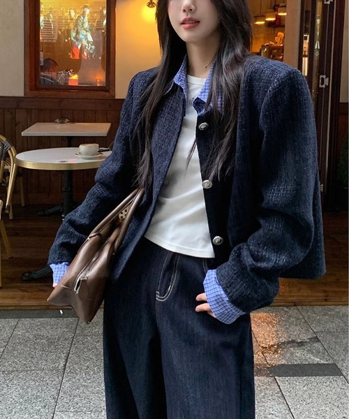MAISON DE THERESE(メゾン ド テレーズ)の「ジャケット(テーラードジャケット・レディース・ブラック・XL/L/M/S)」の4枚目の写真