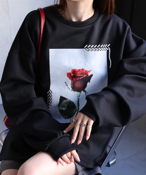 トレーナー スウェット BILLABONG レディース SINCE73 CREW トレーナー 「2025年春夏モデル」/ビラボンバックプリントブランド SALE】BILLABONG レディース PATTERN LOGO SWEAT CREW