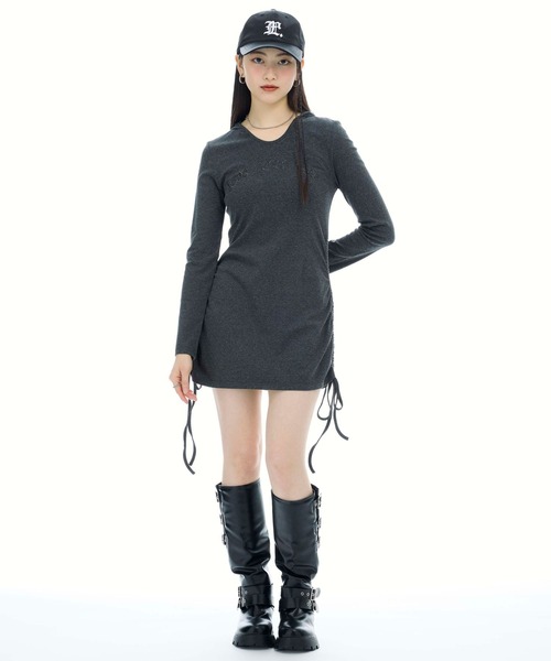 3.3 Field Trip （3.3フィールドトリップ）の「3.3 Field Trip／フード付きシャーリングワンピース（ワンピース・レディース・カーキ/チャコール・FREE）」の9枚目の写真