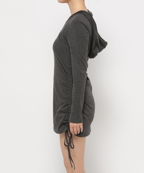 3.3 Field Trip （3.3フィールドトリップ）の「3.3 Field Trip／フード付きシャーリングワンピース（ワンピース・レディース・カーキ/チャコール・FREE）」の18枚目の写真