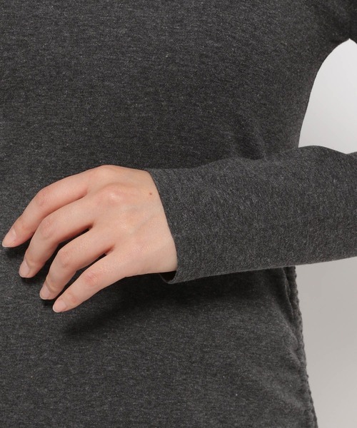 3.3 Field Trip （3.3フィールドトリップ）の「3.3 Field Trip／フード付きシャーリングワンピース（ワンピース・レディース・カーキ/チャコール・FREE）」の13枚目の写真