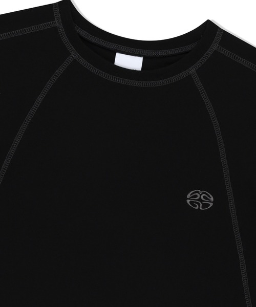 MAHAGRID(マハグリッド)の「『mahagrid/マハグリッド』 ECLIPSE LOGO STITCH LS TEE/イクリプスロゴステッチロンTEE(Tシャツ/カットソー・レディース・ブラック/ホワイト・L/M)」の7枚目の写真