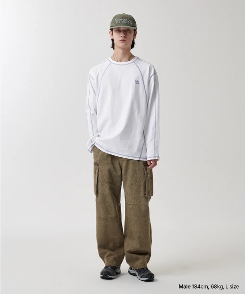 mahagrid/マハグリッド』 ECLIPSE LOGO STITCH LS TEE