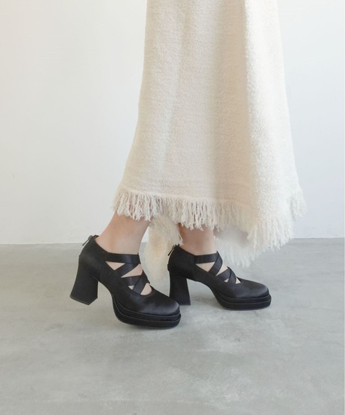 ダブルストームサテンバレエパンプス（パンプス）｜Daniella&GEMMA