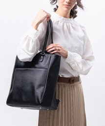 MURA | PU(サフィアーノ調) 2way リュックベルト付き トートバッグ(トートバッグ)